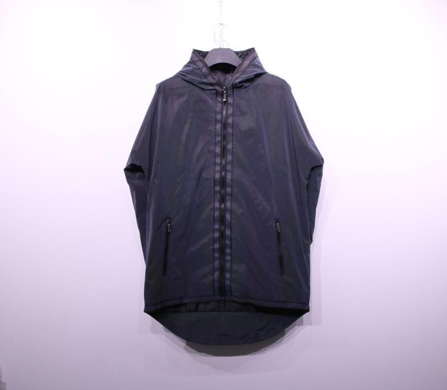 Colorful reflective hooded jacket